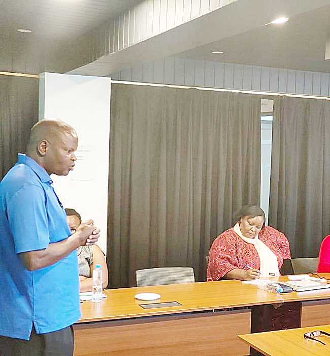 Director of HOCAN Delivering A Talk to A CCI Meeting